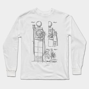 Liquid Delivery Apparatus Vintage Patent Hand Drawing Long Sleeve T-Shirt